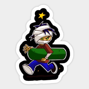 Skateboarding blooper! Sticker